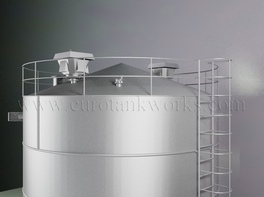 Réservoir cylindrique vertical en acier de 200 m³