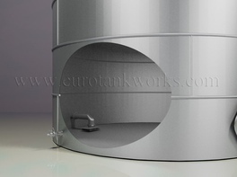 Réservoir cylindrique vertical en acier de 300 m³