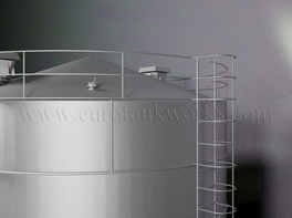 Réservoir cylindrique vertical en acier de 400 m³