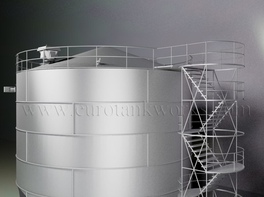 Réservoir cylindrique vertical en acier de 700 m³