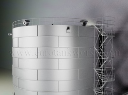 Réservoir en acier cylindrique vertical de 2000 m³